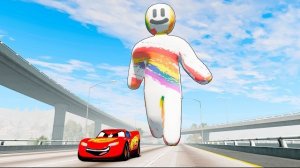 ЭПИЧЕСКИЙ ПОБЕГ ОТ ПЕРСОНАЖА Chameleon Man против автомобиля BeamNG.Drive