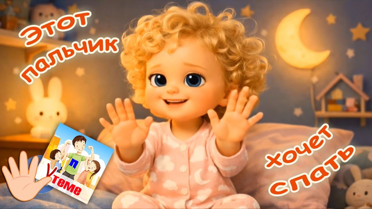 Этот пальчик хочет спать Пальчиковая мульт-песенка перед сном. Папа V теме смотреть онлайн