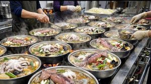 Подборка блюд из морепродуктов | Лобстер, суши, сашими, вареный краб и рагу из морепродуктов