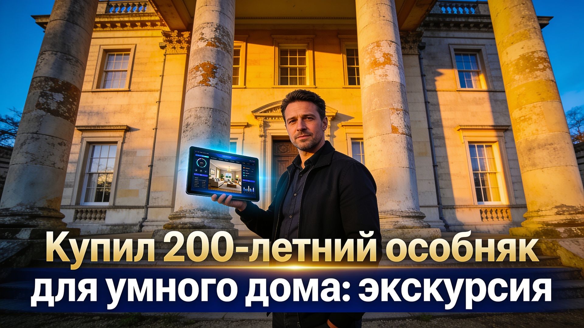 Купил 200-летний особняк для умного дома: экскурсия