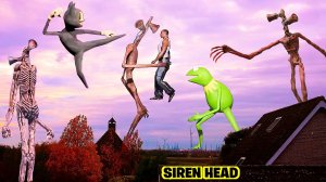 📢 СИРЕНОГОЛОВЫЙ 📢 против МОНСТРОВ ТРЕВОРА ХЕНДЕРСОНА. SIREN HEAD Какой круче?