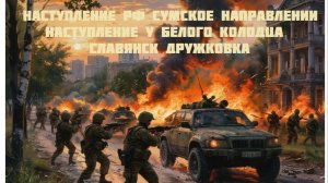 Новости СВО Сегодня- Наступление РФ на Сумском направлении и у Белого Колодца  Славянск Дружковка
