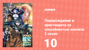 Перерождение в аристократа со способностью анализа 2 сезон 10 серия (аниме-сериал, 2024)