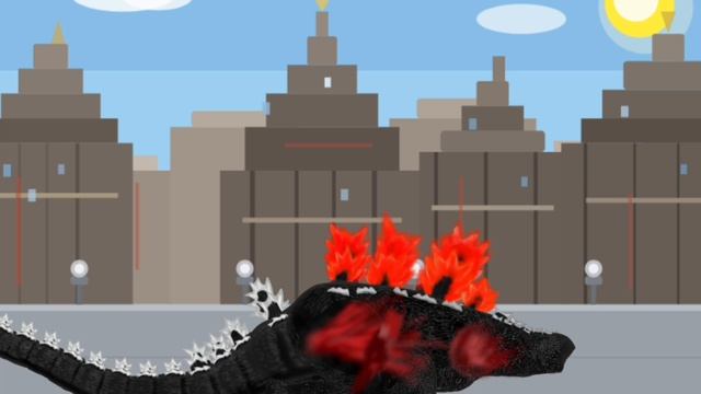 Hakaishin Godzilla vs heisei Godzilla (part 2) смотреть онлайн