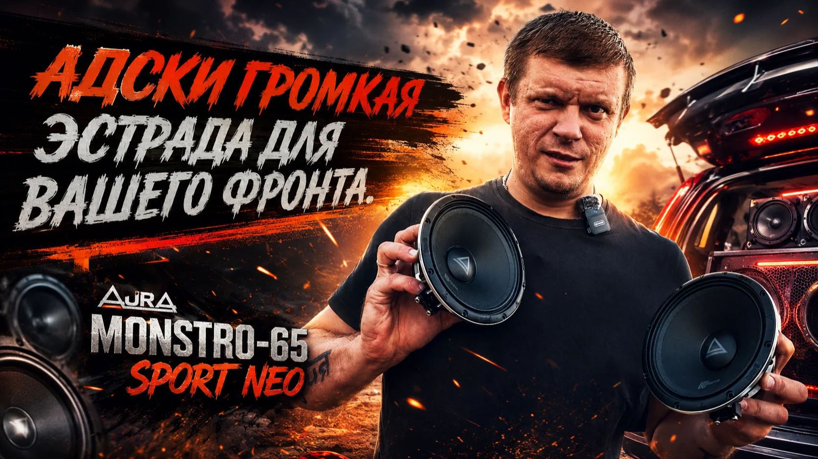 Адски громкая эстрада для вашего фронта. Aura MONSTRO-65 SPORT NEO смотреть онлайн