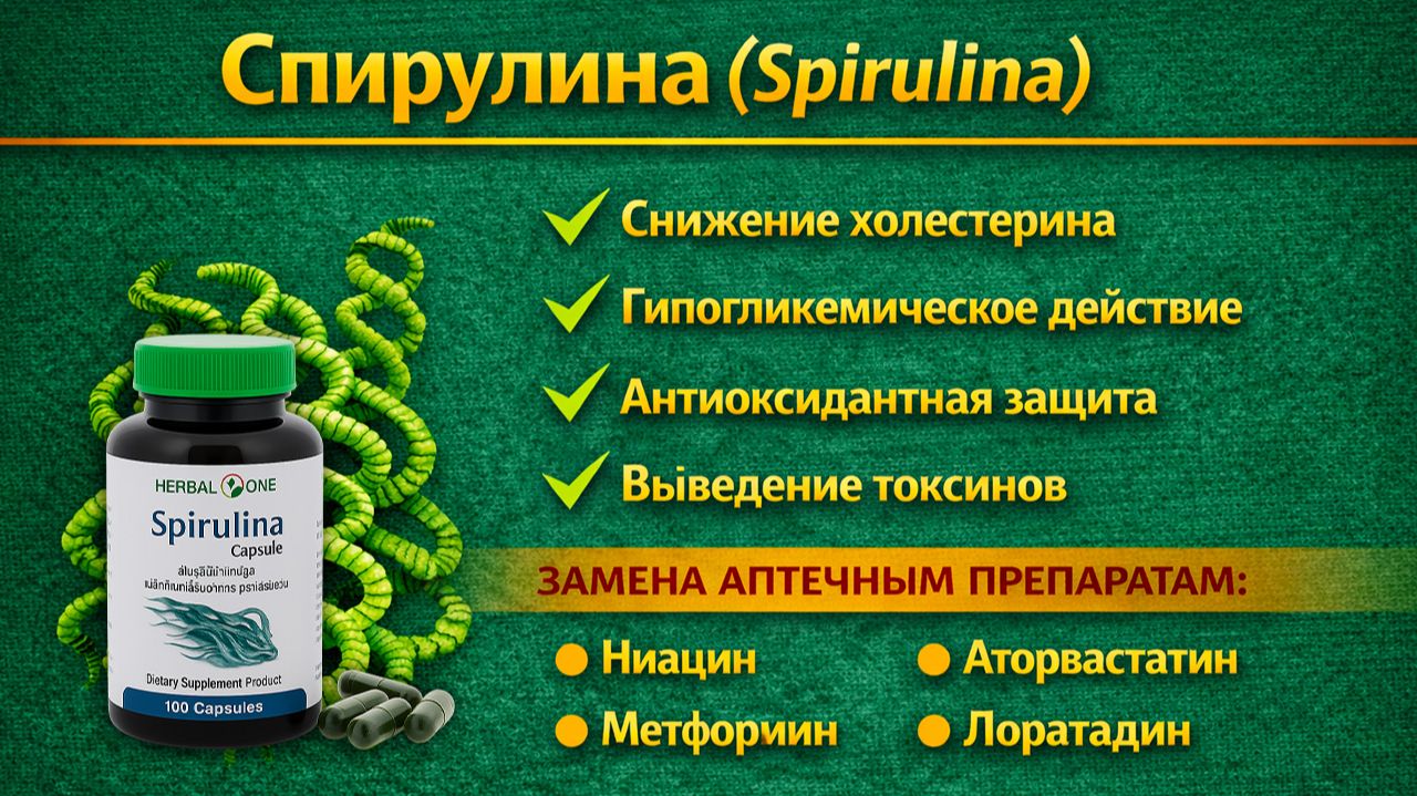 Спирулина (Spirulina) капсулы
