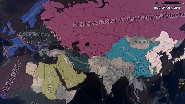 Kaiserreich timelapse - Hearts of iron 4 socialist world. смотреть онлайн