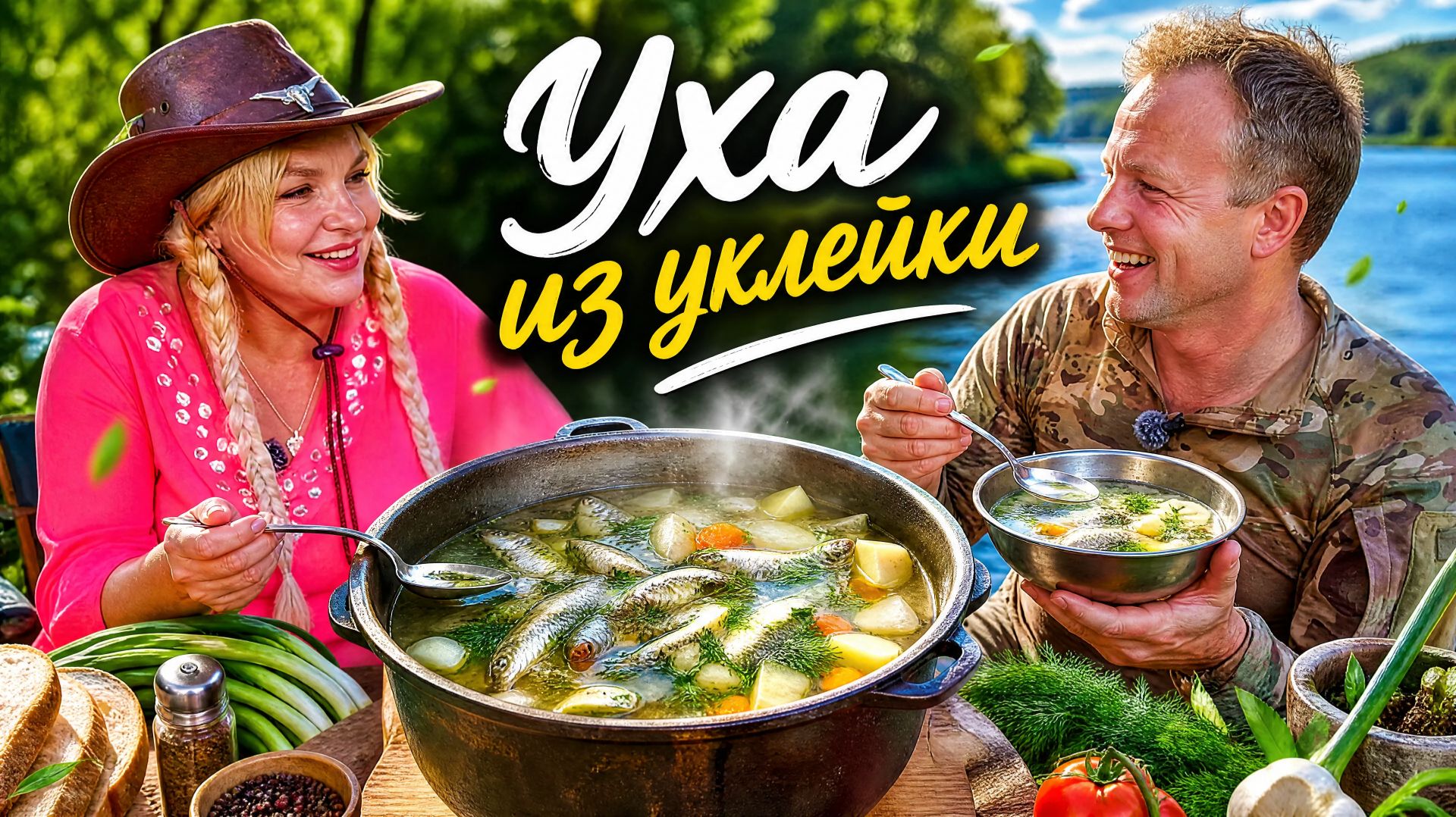 😱 ВЗОРВАЛСЯ МАТРАС! 🏕️ Отдых с палатками на природе пошёл не по плану! Уха из уклейки