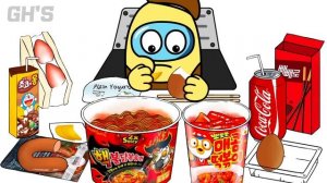 CONVENIENCE STORE MUKBANG 2 - ANIMATION MUKBANG #9   GH'S ANIMATION