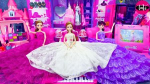 Играем в игрушки из мультика принцесса кукла Барби. Мультфильм для детей. ASMR АСМР