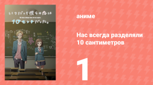 Нас всегда разделяли 10 сантиметров 1 серия (аниме-сериал, 2017)