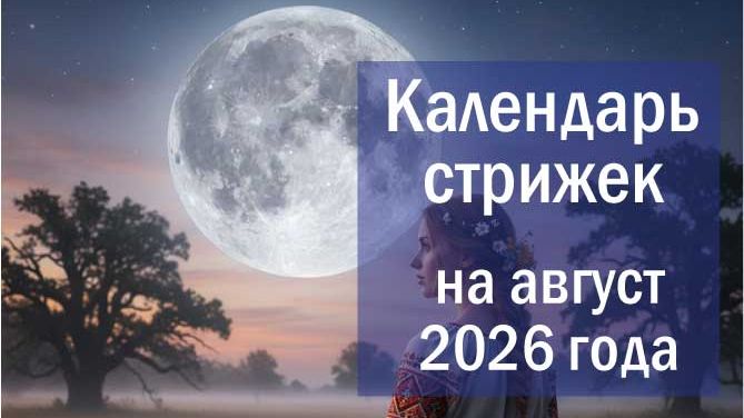 Лунный календарь стрижки волос на август 2026 года
