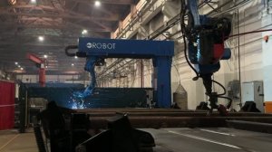 Роботизированный комплекс для сварки боковой стенки полувагона
