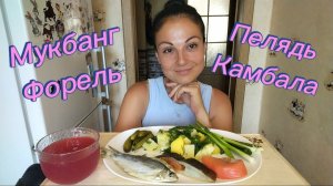 Мукбанг🐟 Форель, пелядь, камбала с картошкой 🤤👍