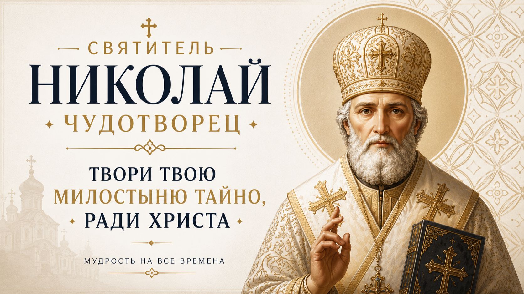 Святитель Николай Чудотворец: Твори милостыню тайно, ради Христа