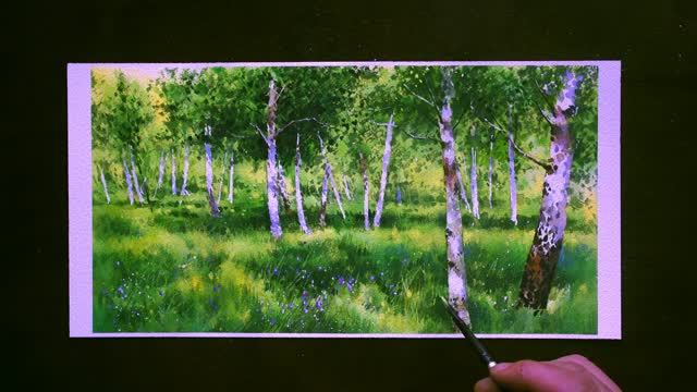 Мастер-класс по акварели 🎨 Расслабляющая живопись для начинающих