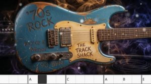 70s Classic Rock Guitar Backing Track in Em