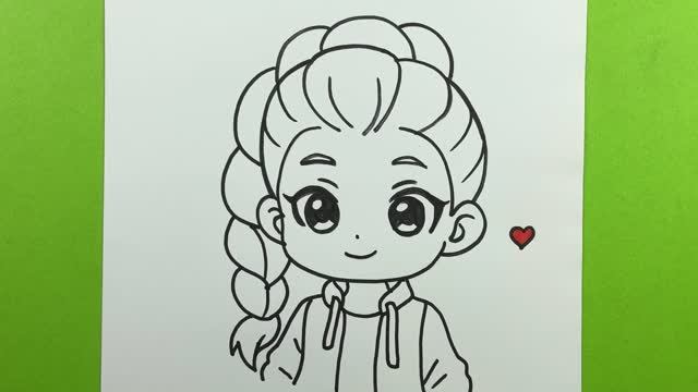 Как нарисовать очень простой портрет Руми шаг за шагом, K-pop охотники на демонов, простые уроки смотреть онлайн