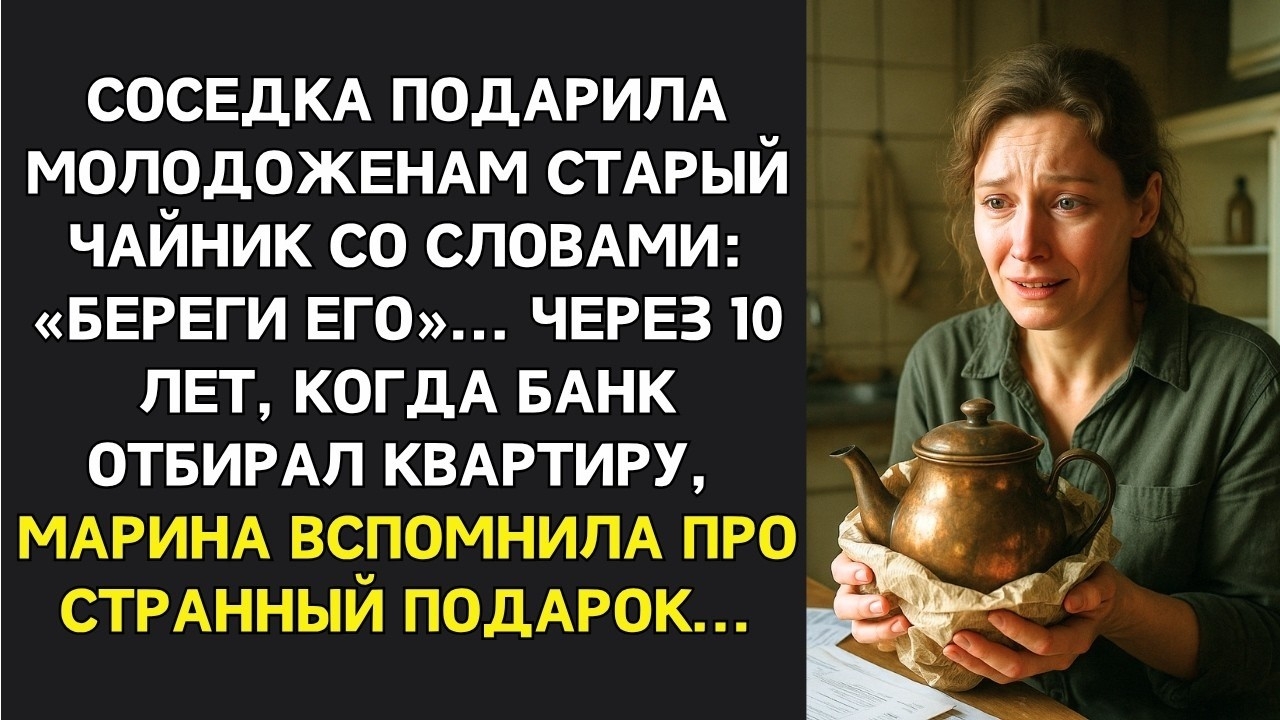 Истории из жизни/Соседка подарила молодым на свадьбу старый чайник/Аудиорассказы жизненные смотреть онлайн