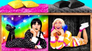 Секретные Домики под Кроватью с Уэнсдей Аддамс # Смешные Cитуации от Fun Teen