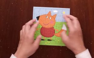 Лисенок Фредди Peppa Pig Лучшие Друзья Собираем Пазлы Для Детей