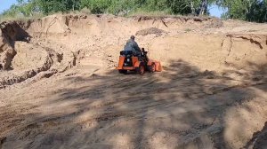 Мини погрузчик своими руками, погрузка мусора, песка.
