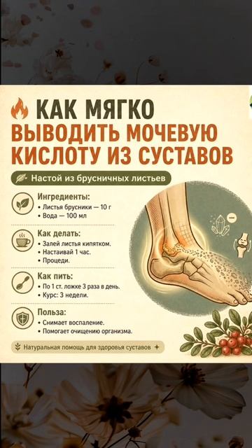 Избавится от мочевой кислоты в суставах