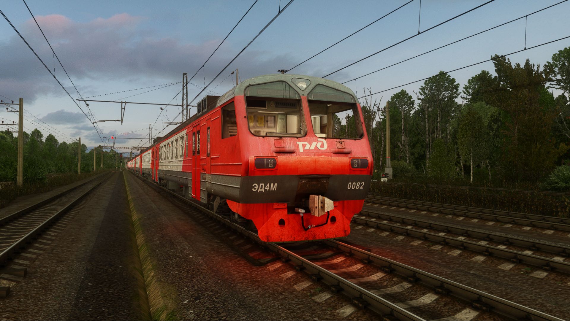 На Эд4М-0082 после кап.ремонта по маршруту СПб-Мельничный ручей в ZDS🚂 смотреть онлайн