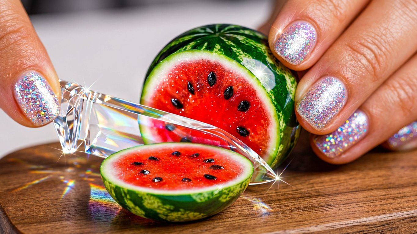 Миниатюрная стеклянная игрушечная кухня 🔪🍋 Какую из них вы хотите разрезать? АСМР. Анимация смотреть онлайн