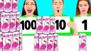 100 Слоев Еды Челлендж | Удивительные Креативные Трюки
