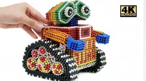 ASMR — DIY Как сделать робота Wall-E с магнитными шариками Удовлетворение 100% | Магнитный мир 4K