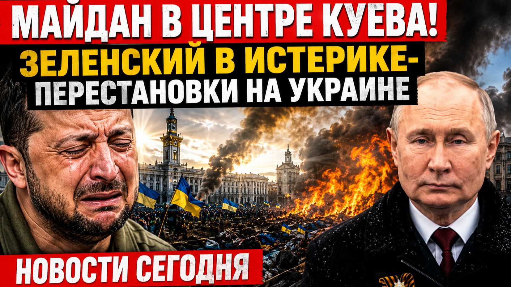 МАЙДАН В ЦЕНТРЕ КИЕВА! ЗЕЛЕНСКИЙ В ИСТЕРИКЕ-ПЕРЕСТАНОВКИ НА УКРАИНЕ НОВОСТИ СЕГОДНЯ