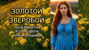 ЗОЛОТОЙ ЗВЕРОБОЙ Автор Мария Ром #песня #музыка #марияром #новаяпесня