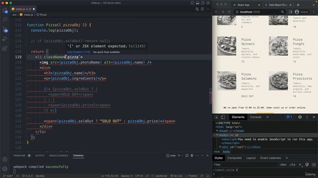 53 Setting Classes and Text Conditionally смотреть онлайн