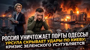 🤯 Меркурис | Шок: Россия сносит порты Одессы, Урсула прячет правду о Киеве, Зеленский в агонии