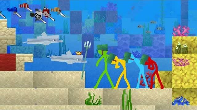 Королевство дельфинов — Анимация против Minecraft Shorts, эпизод. 13 смотреть онлайн