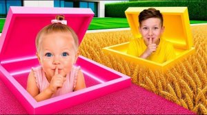 🌈 СЕКРЕТНЫЕ Комнаты Евы и Ники! 🤫 ПРЯТКИ от Мамы на Овощи! 🥦 Звездные Квесты! ⭐