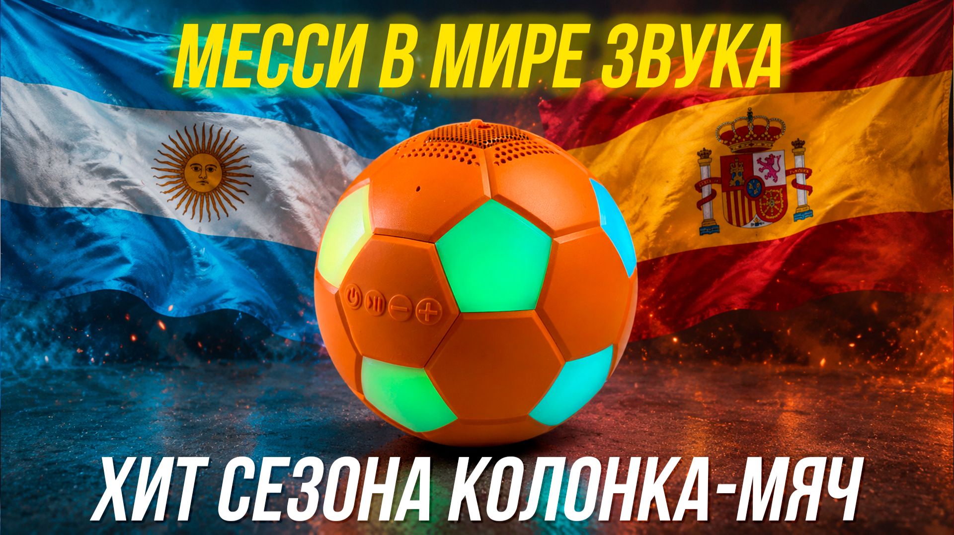 Месси в мире звука: маленький мяч, который заставит толпу танцевать🔥 FEYNYN PB Speaker Go колонка смотреть онлайн