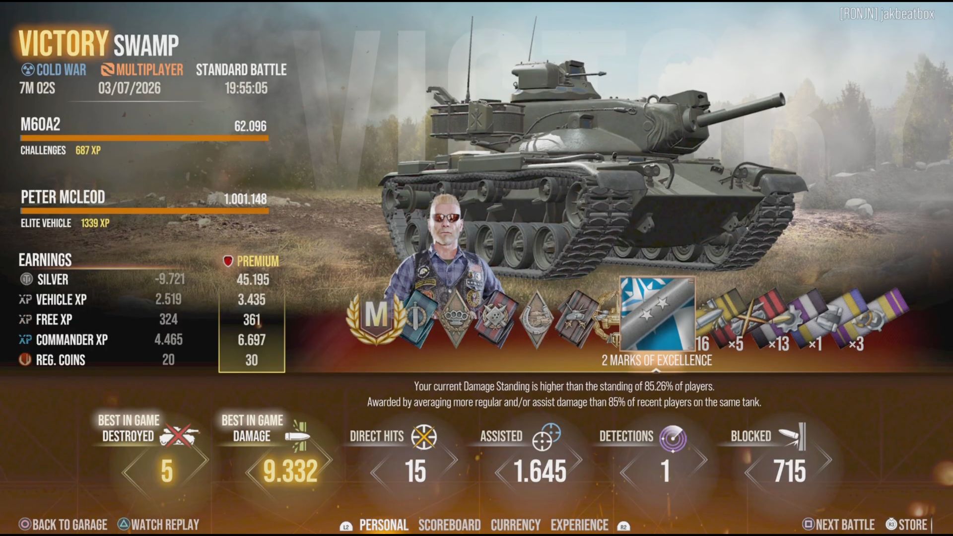 M60A2 - 5 Kills, 9.3k damage смотреть онлайн