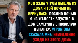 Жена не вернулась с работы. Я пустил переночевать цыганку, а утром она сказала «Уходи...