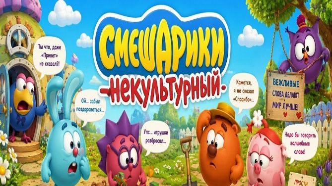 Смешарики - _Некультурный_ Мини-игра 🎮 смотреть онлайн