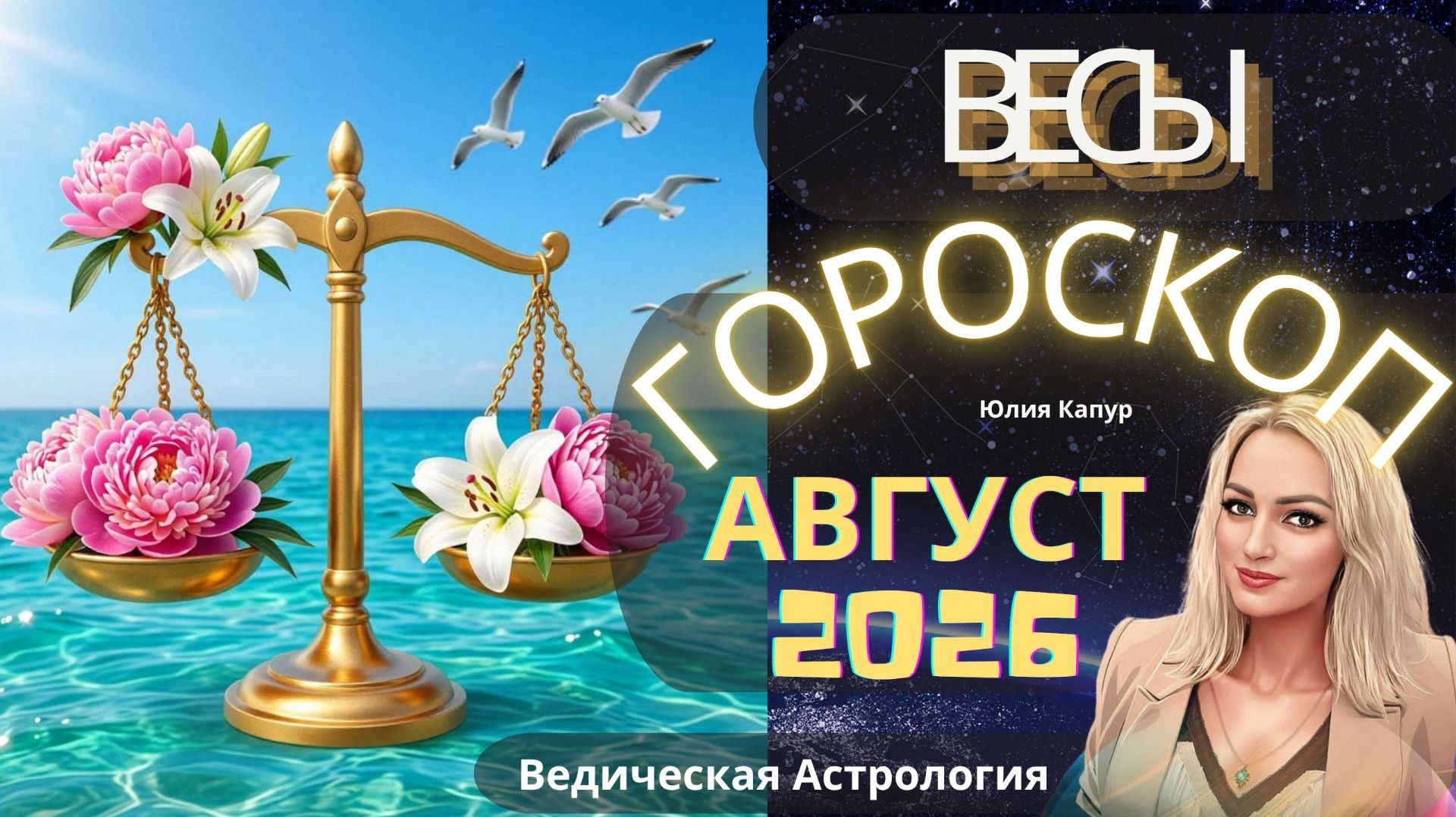 Весы ♎ - гороскоп на Август 2026 года. От Юлии Капур смотреть онлайн