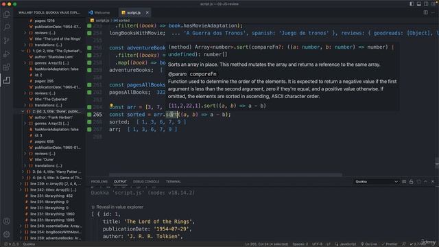 28 The Array sort Method смотреть онлайн