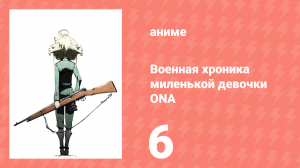 Военная хроника миленькой девочки 6 серия (аниме-сериал, 2017)