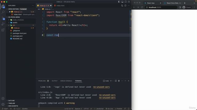 33 Rendering the Root Component and Strict Mode смотреть онлайн