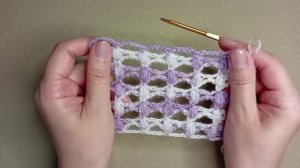 Вязание крючком для начинающих. Сетчатый узор крючком
