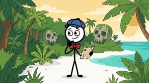 Дядя стикман заблудился на таинственном острове! 🏝️ Сможет ли он сбежать?