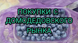 ПОКУПКИ С ДОМОДЕДОВСКОГО РЫНКА, МОСКВА