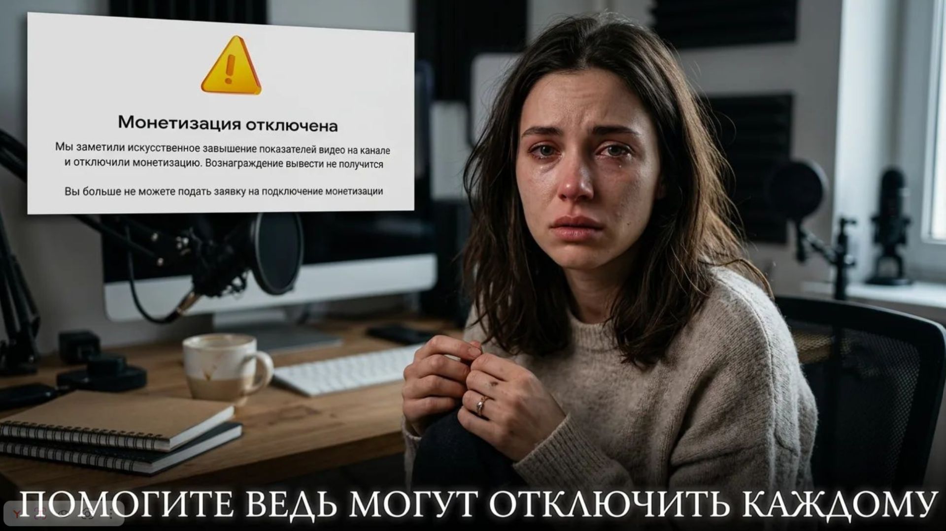 НА МОЕМ КАНАЛЕ ОТКЛЮЧИЛИ МОНЕТИЗАЦИЮ ПОМОГИТЕ смотреть онлайн