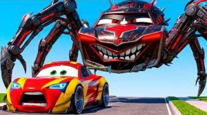 🚗 Маккуин против гигантского паука 😱 Сможет ли он спастись? 🕷️🔥
